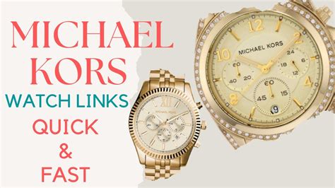 how to remove a michael kors watch link|Michael Kors Watch band replacement.